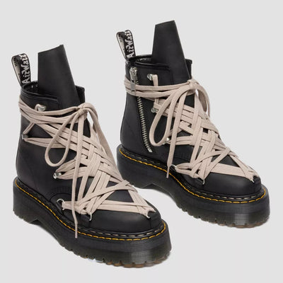 Leather Platform Boots