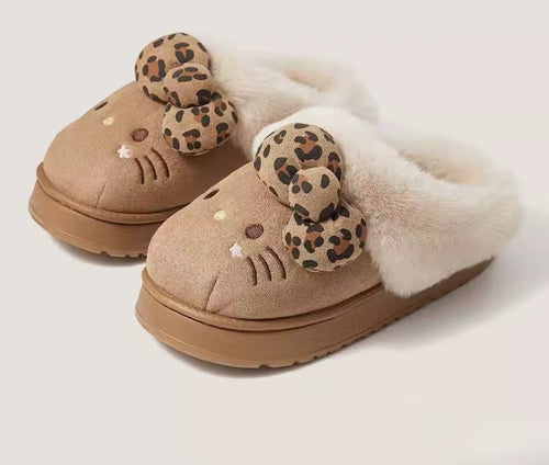 Purrfect Bow Slippers