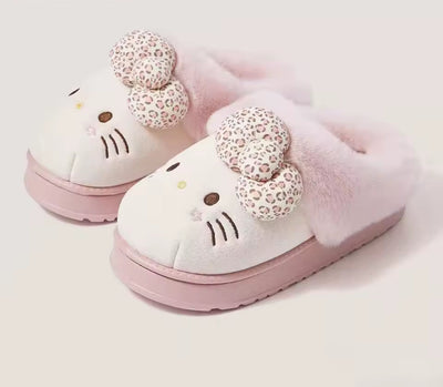 Purrfect Bow Slippers
